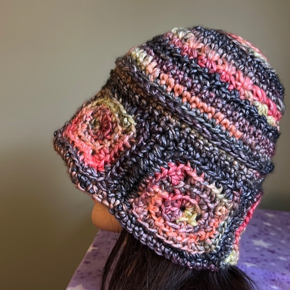 crochet hats Accessories - Crochet large bucket hat soft foam acrylic yarn new